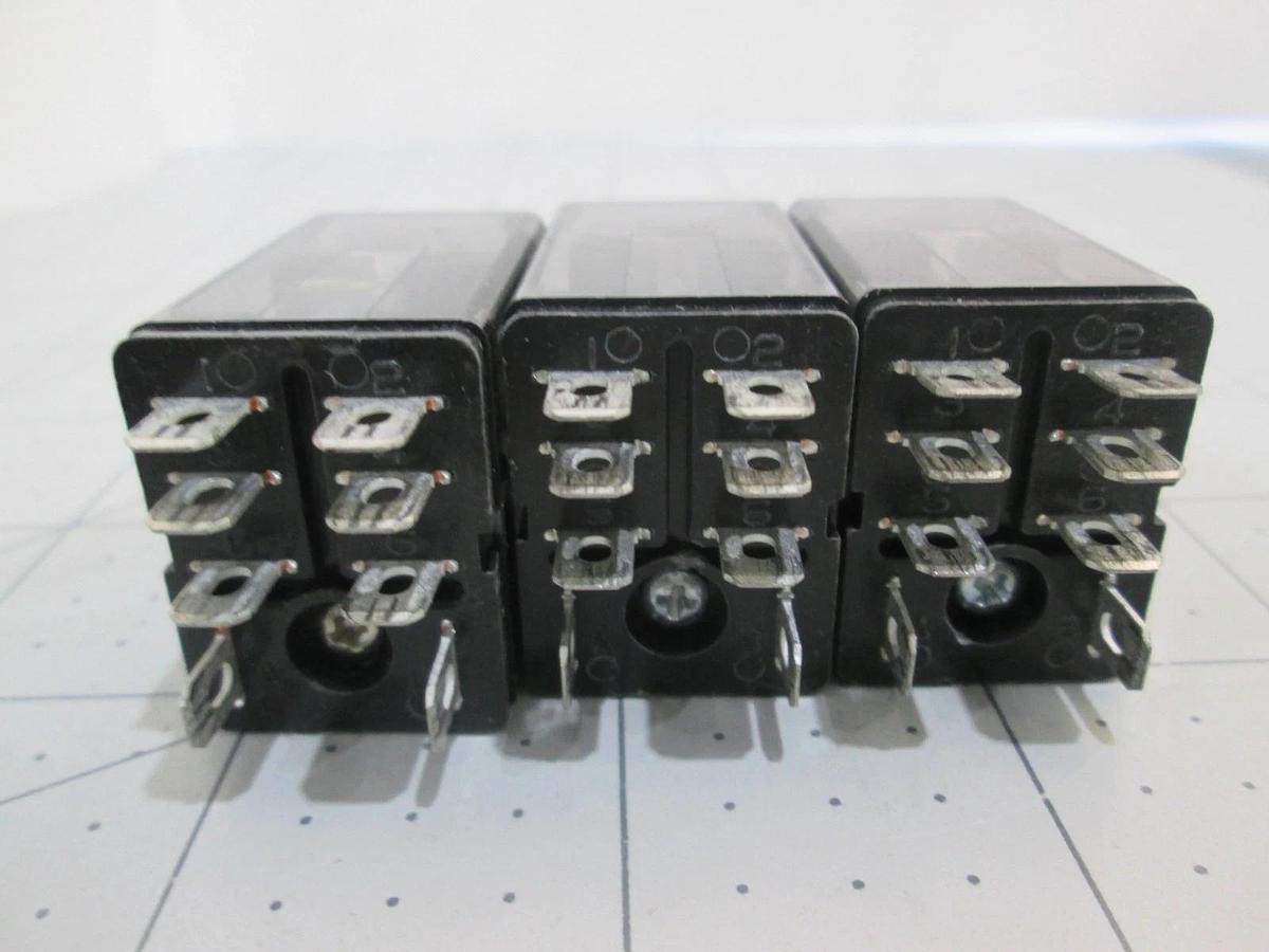 Used Potter & Brumfield, K10P-11D15-12, Relay 12VDC, Used, Lot of 3