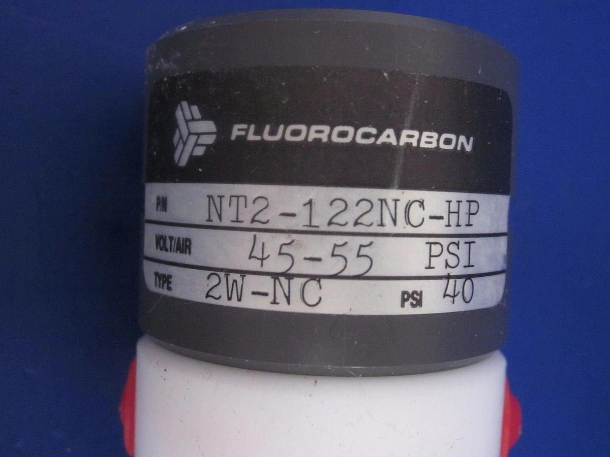 Fluorocarbon NT2-122NC/HP High Purity N.C. Pneumatic Valve, 45-55 psi, New