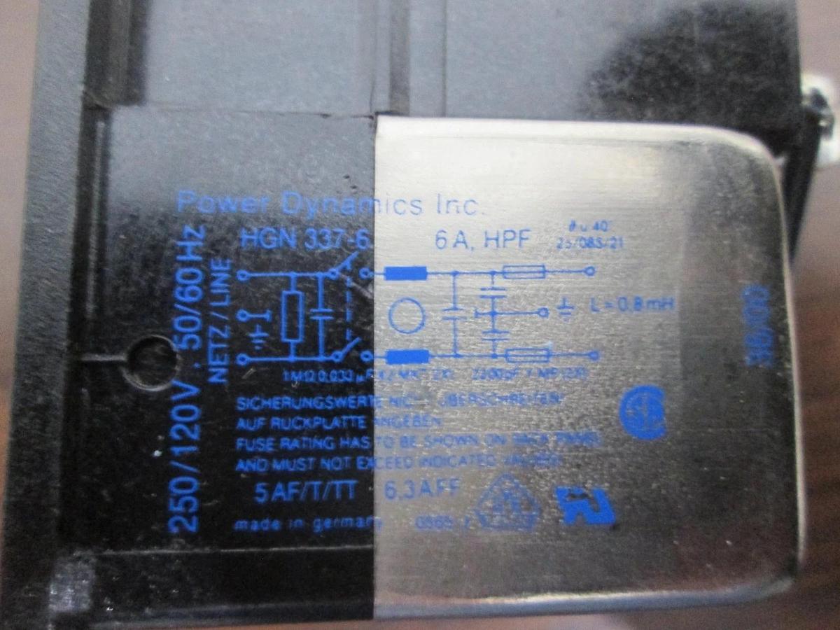 Used Power Dynamics Inc., HGN 227-6, Power Entry Module, Used, Lot of 2