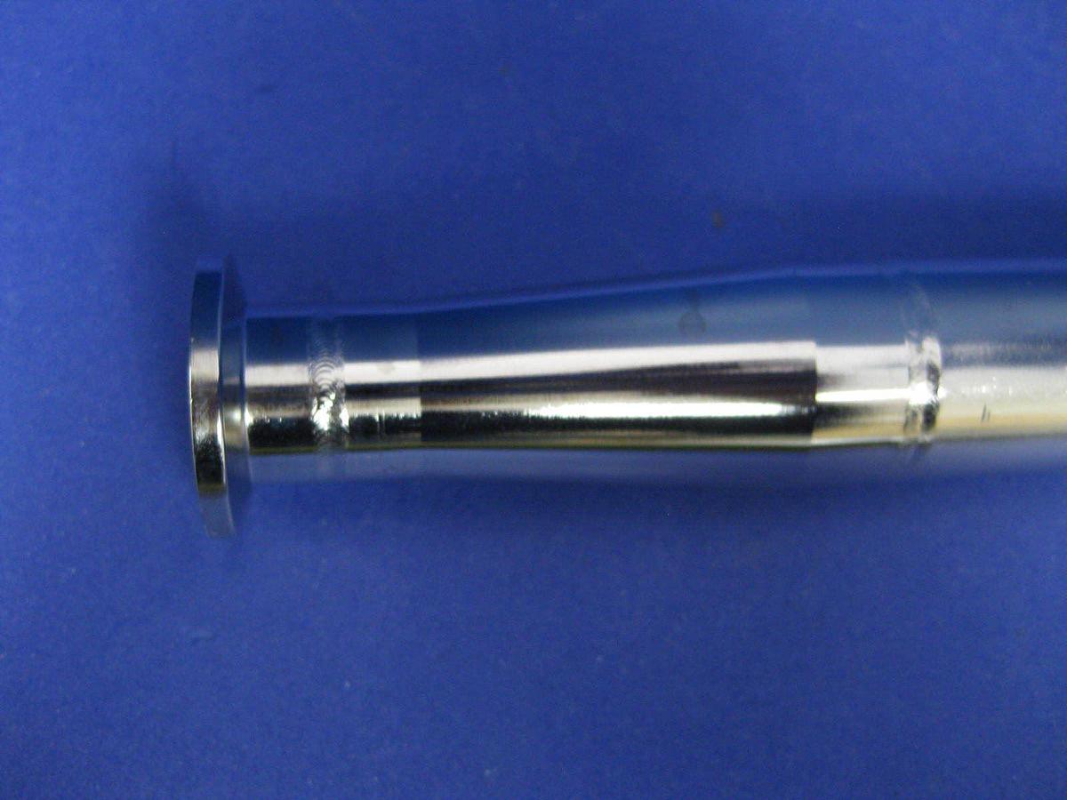 Vacuum Tube Weldment, NW20 Miltered Elbow x Conical NW16 w/ Bellows Neck, New