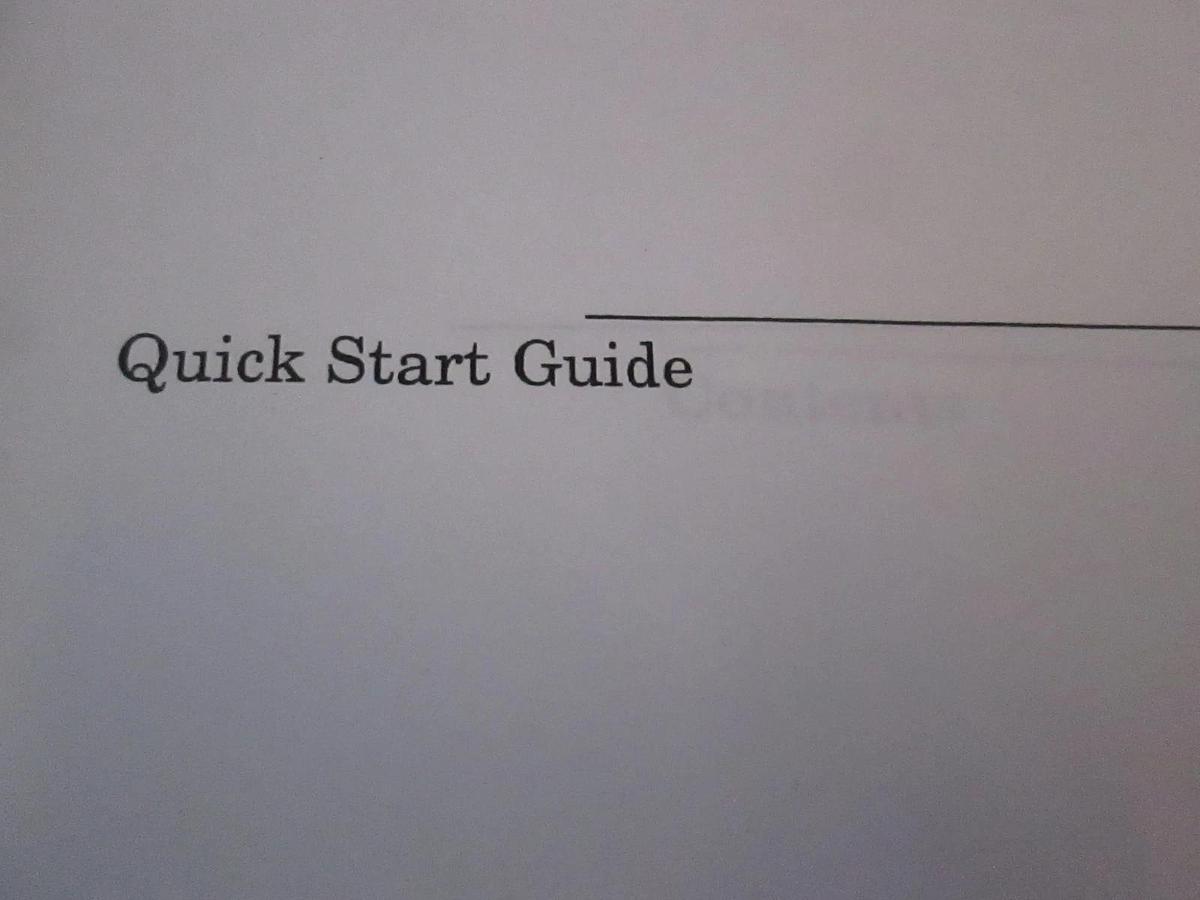 Used HP 37718A/19A Communications Performance Analyzer Quick Start Guide, Used