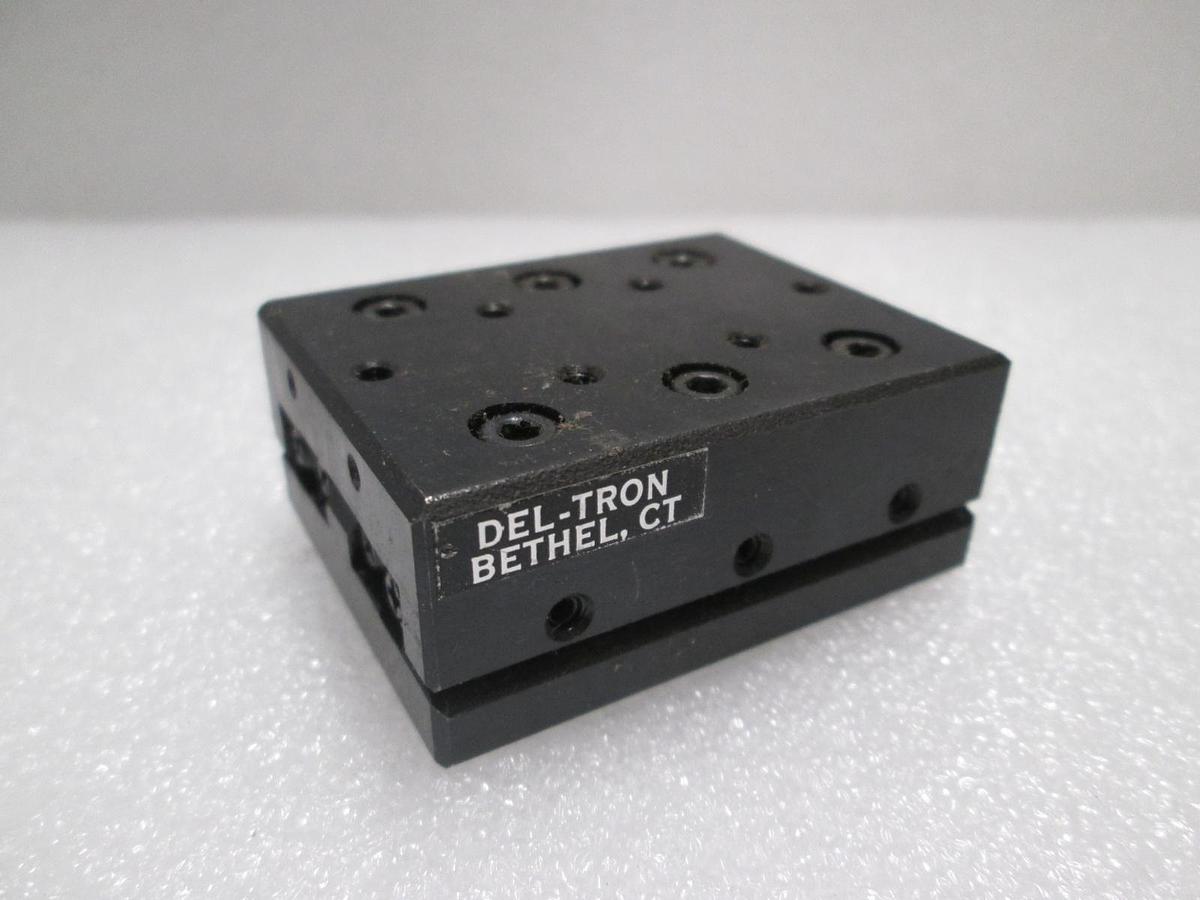 Used Del-TronLinear Bearing Guide Block w/ Guide Rail, Used