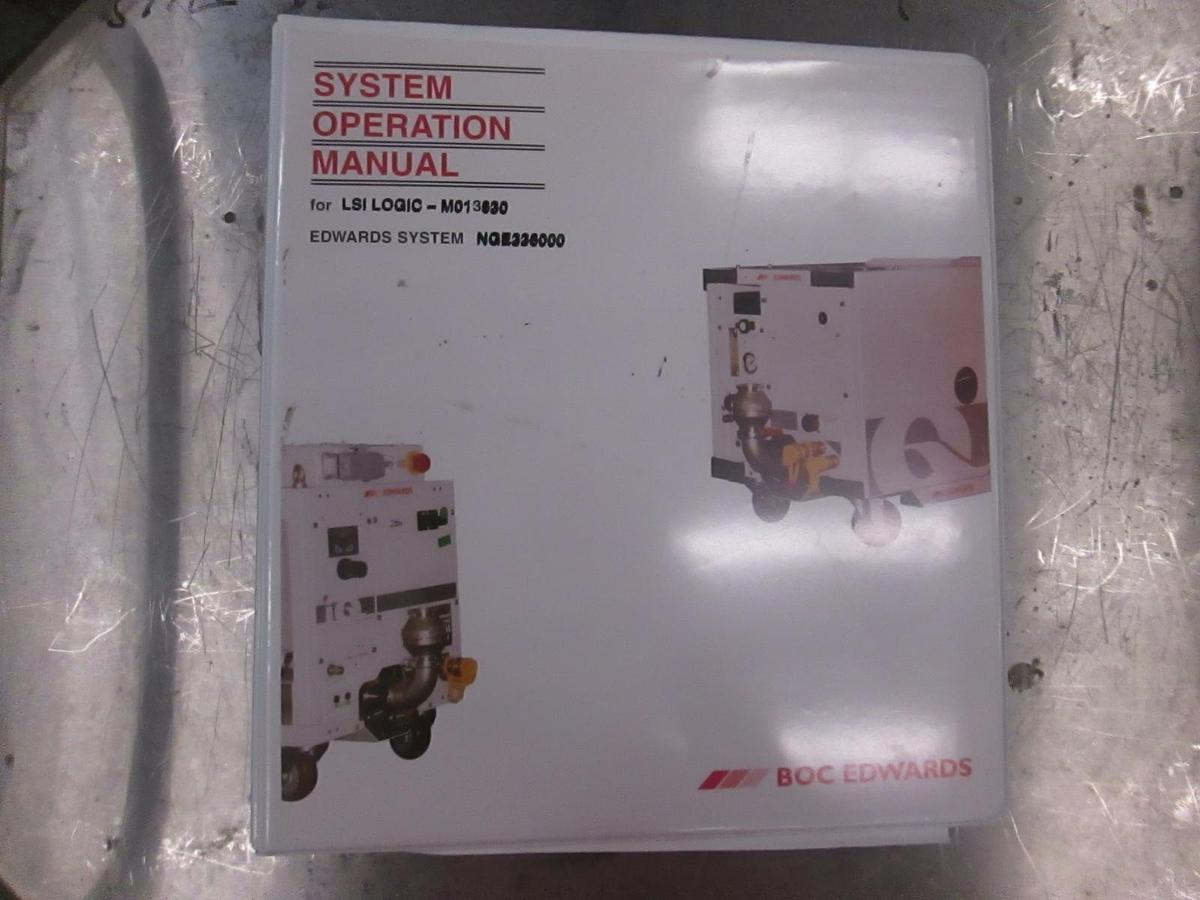 Used Edwards,, Vacuum Pump System Installation and Operation Manual, Used