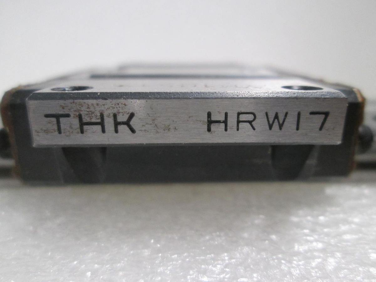Used THK, HRW17, Linear Bearing Guide Block w/ Guide Rail, New