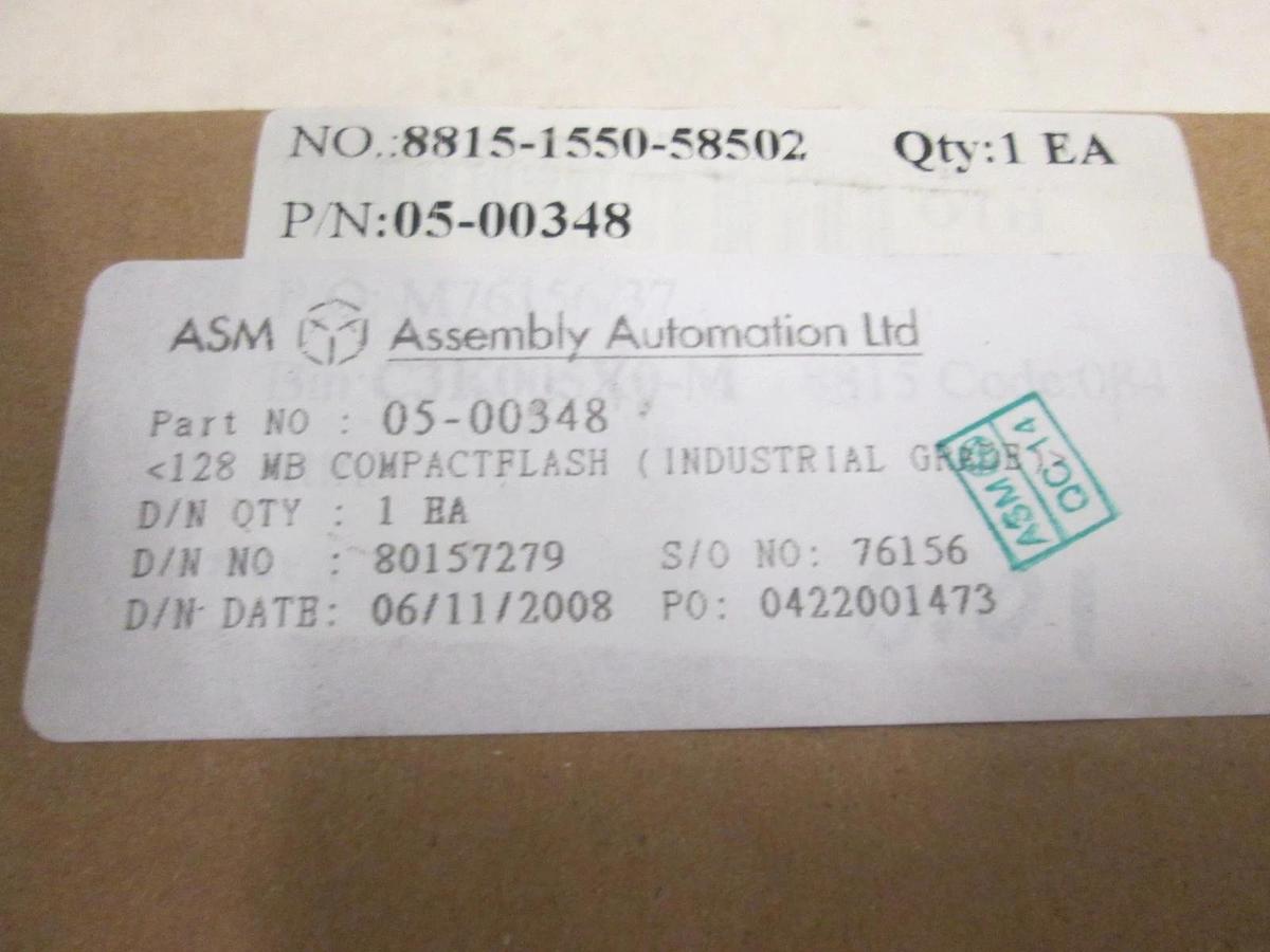 ASM, 05-00348, 128 MB Compact Flash, Industrial Grade, New