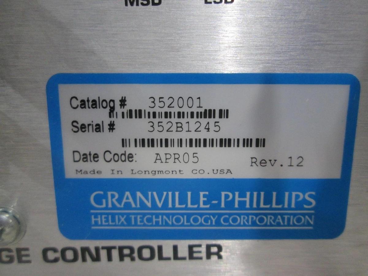 Used Granville-Phillips, 352B1245, 352 Ion Gauge Controller, Used