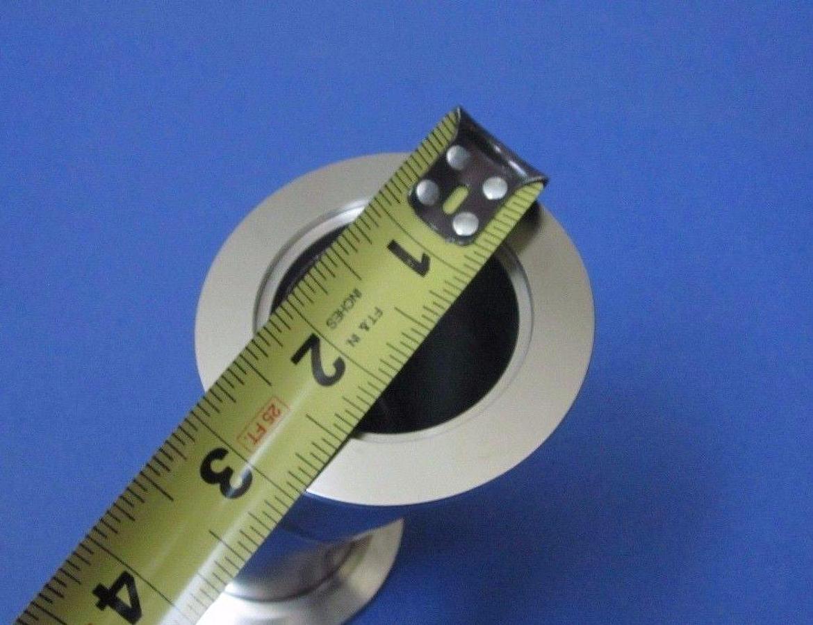 Stainless Steel S-Curve Vacuum Adapter Pipe, NW50, 4.5", Lot of 2