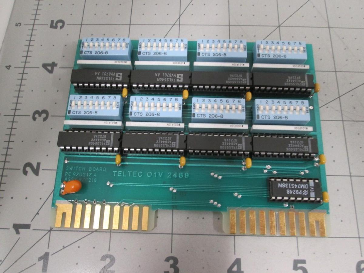 Used Watkins Johnson, Teltec, 970217, Switch Board PCB Assy, New