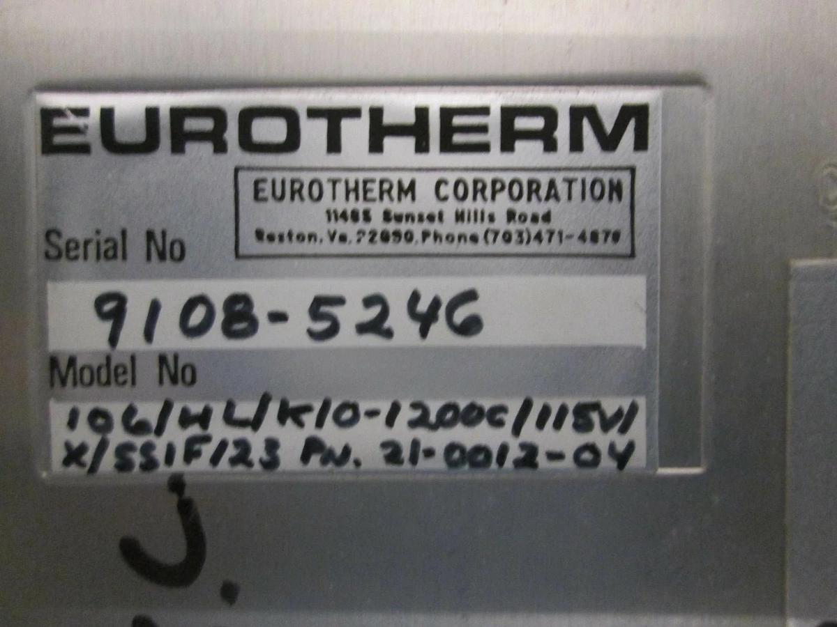 Used Eurotherm, Controller, 106/HL/K10-1200C/115V/X/SSIF123, Used