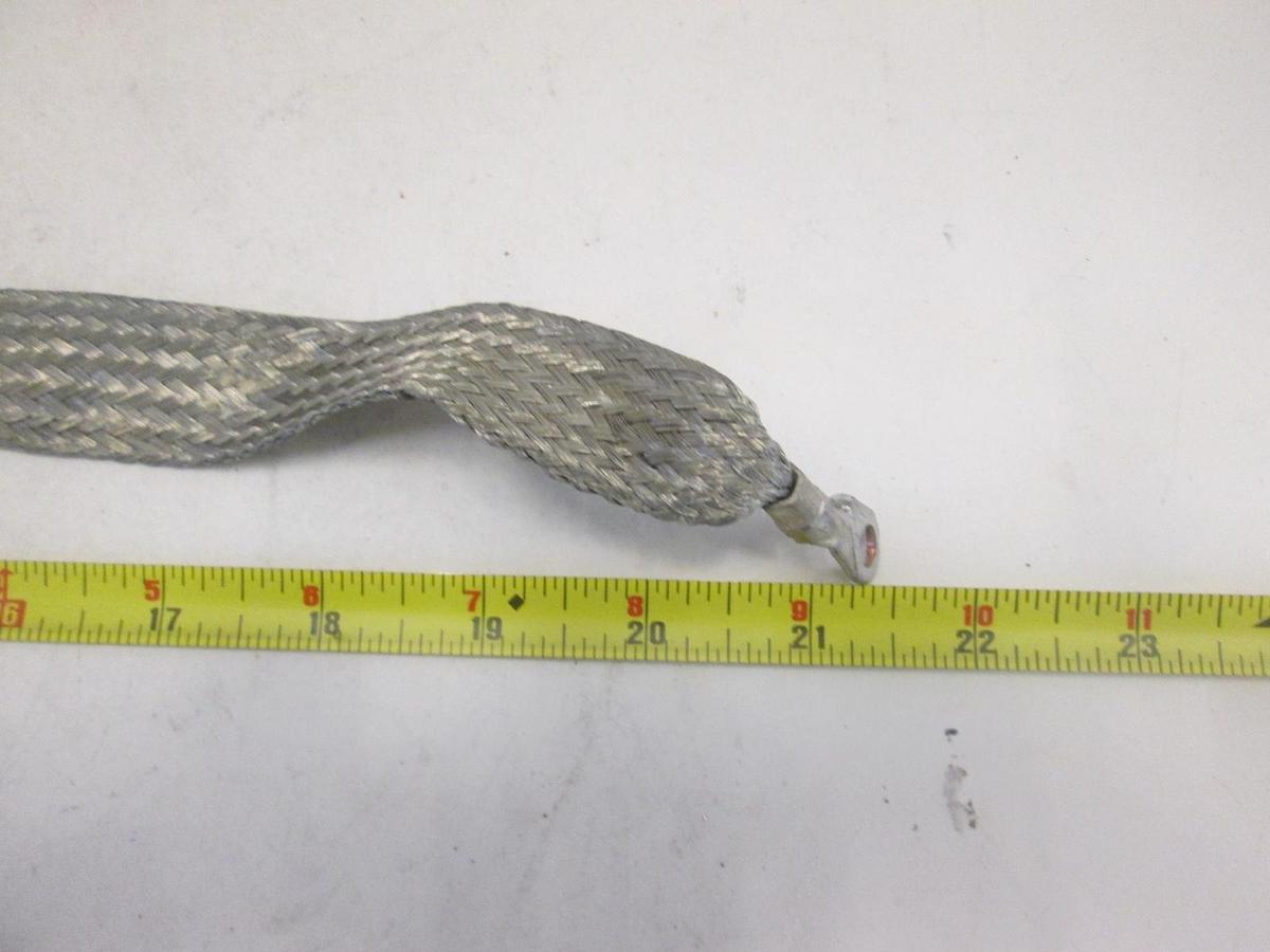 Used Terminated Ground Braid, 1/4" Lug, Used, Lot of 5