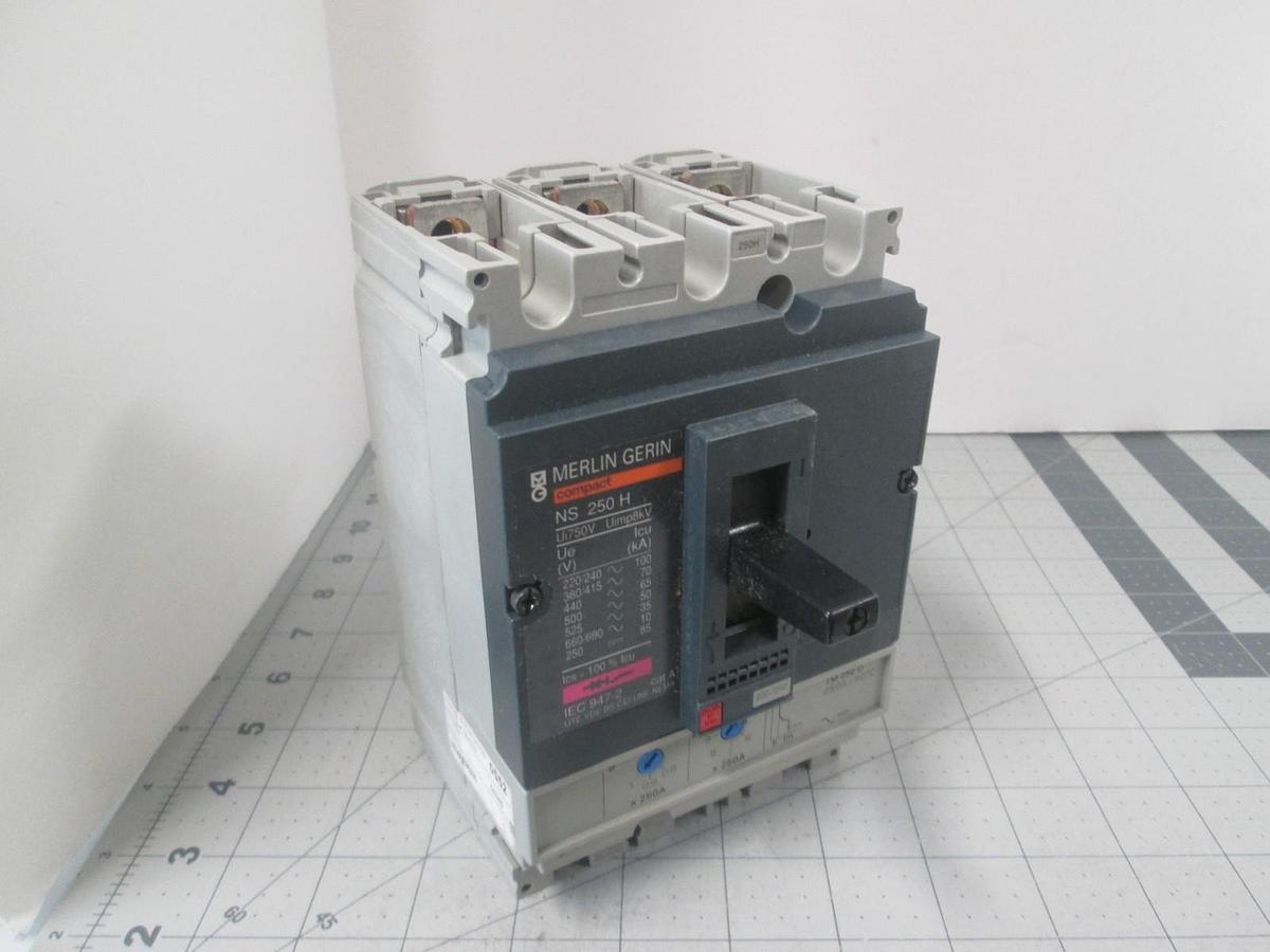 Merlin Gerin, NFHFE36250, Circuit Breaker, 250A, 3 Pole, New