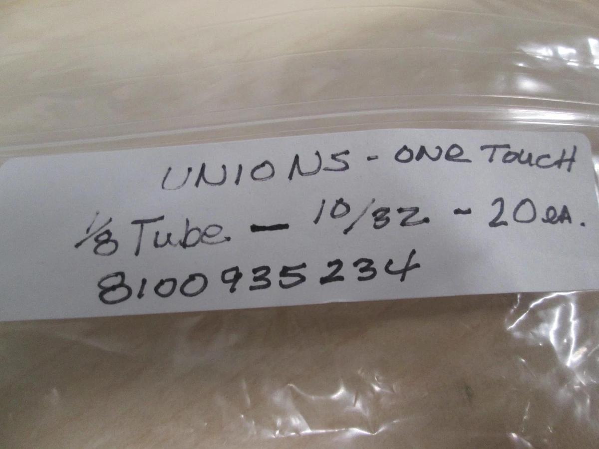 SMC, KQ2H01-32N, 1/8" Tube- 10/32, One Touch Union, New, Lot of 20