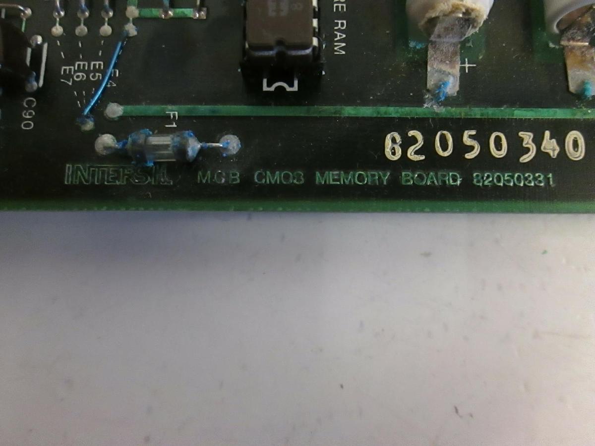 Used Intersil MCB CMOS Memory Board 82050331, Working When Removed