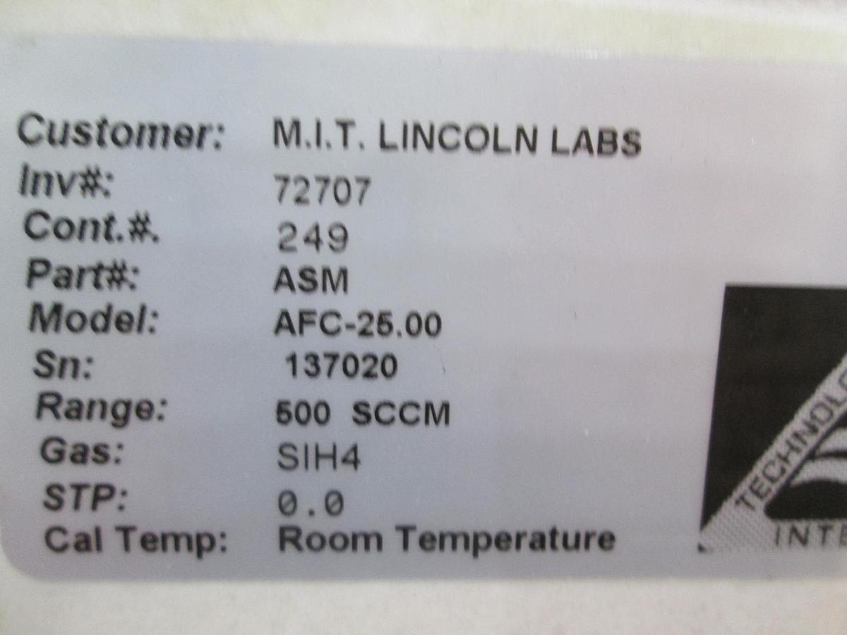 Used ASM, AFC-25, Mass Flow Controller, 500 SCCM, SIH4, New