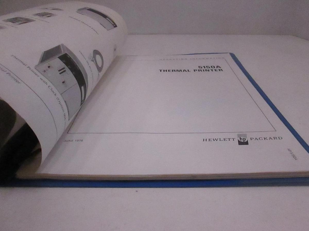 Used HP Thermal Printer 5150A Operating Information Manual, Used