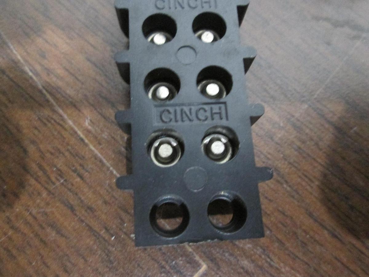 Used Cinch, 4 Position Terminal Block, Used, Lot of 2