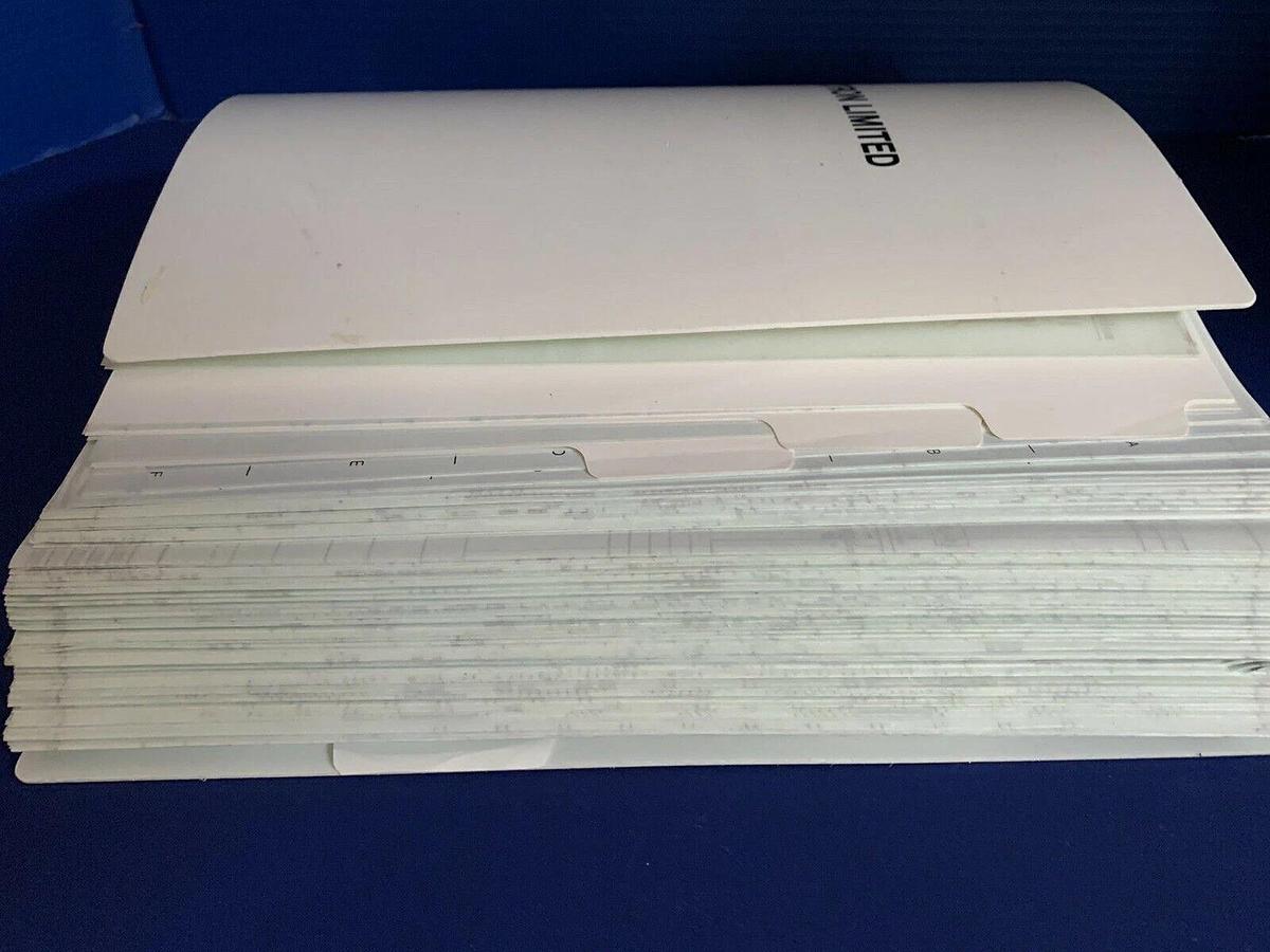 Used Tokyo Electron ALPHA-8S-E Vertical LP-CVD AsSG Electrical Drawing Book