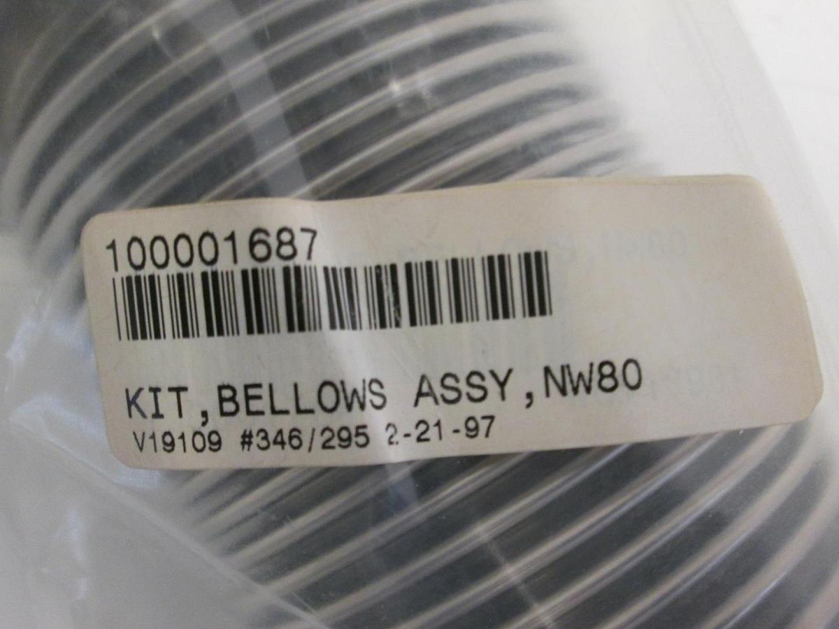 Used HPS MKS 100001687 KIT, BELLOWS, ASSY, NW80, Used