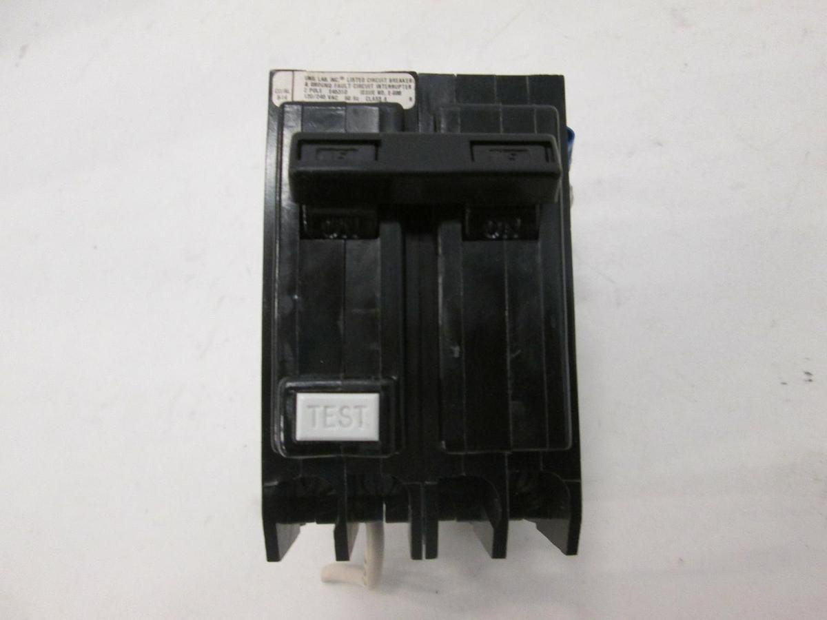 Used Cutler Hammer, QBGF2015, Circuit Breaker, 15A, 2 Pole, Used