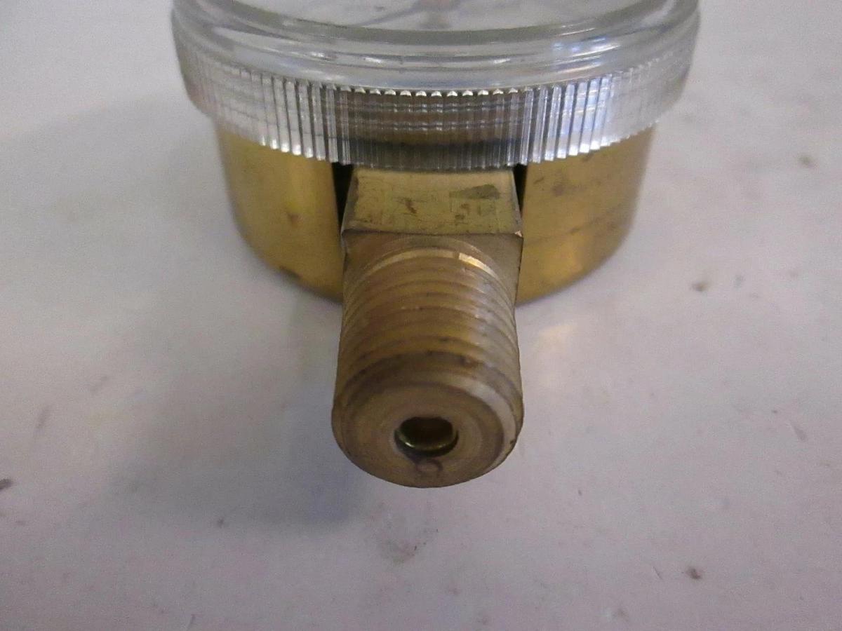 U.S. Gauge, Pressure Gauge, 0-60 psi, 1/4" MVCR Bottom Mount, New