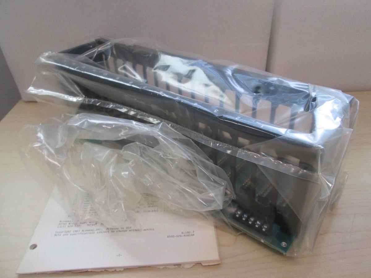 Used Acromag, Series 1800 PCB Card Cage, 1884-CG-DC w/ Instruction Manual, New