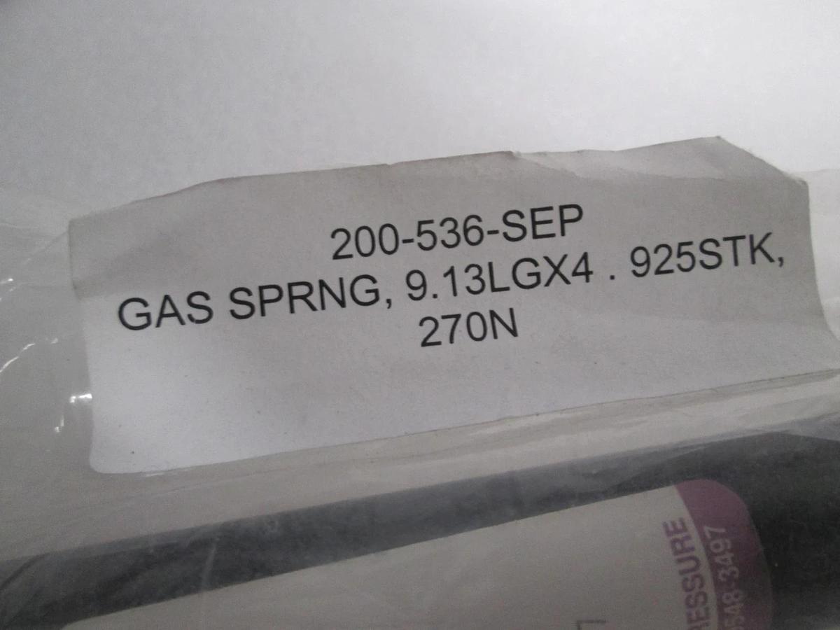 Suspa, Gas Spring, Dampner, 9.13LGX4.925STK, 270N, 200-536, New