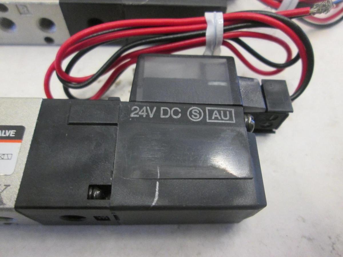 Used SMC, Solenoid Valve, NVZ312, 20-100PSI, .15-.7MPa, Used, Lot of 2