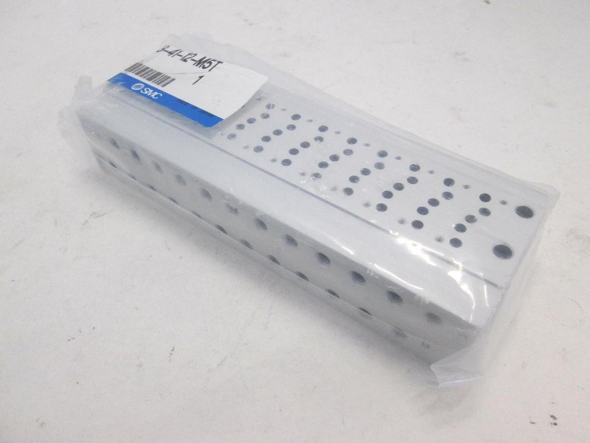 Used SMC, SS5Y3-41-12-M5T, Valve Manifold Block, 12 Position, New