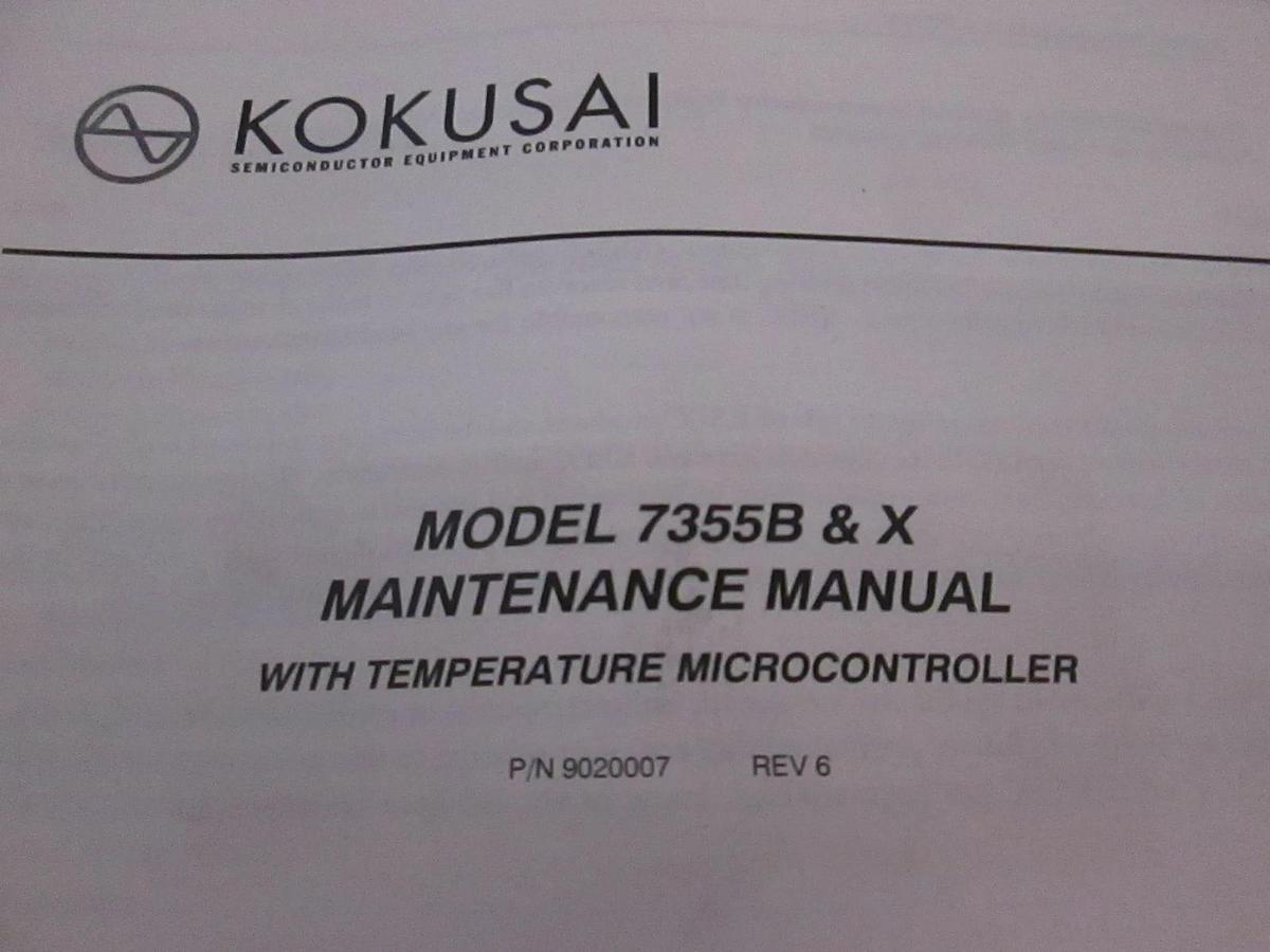 Used Kokusai Apex 7355B And X Maintenance Manual with Temp Microcontroller, Used