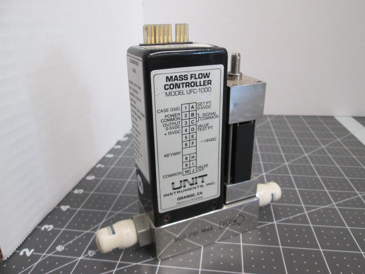 Used UNIT Instruments, UFC-1000, Mass Flow Controller 10 SLPM O2 Oxygen MFC