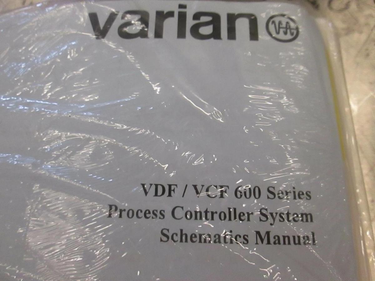 Used Varian VDF/VCF 600 Series Process Controller System Schematics Manual, New