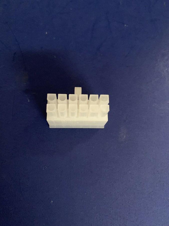 12 Position Rectangular Housing, Plug Connector, Nylon, Lot of 130+