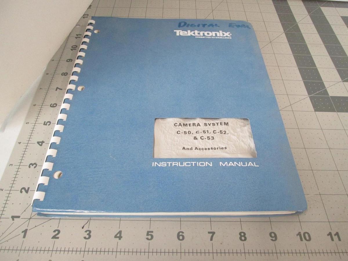 Used Tektronix, C-50, C-51, C-52, C-53 and Accessories, Instruction Manual, Used