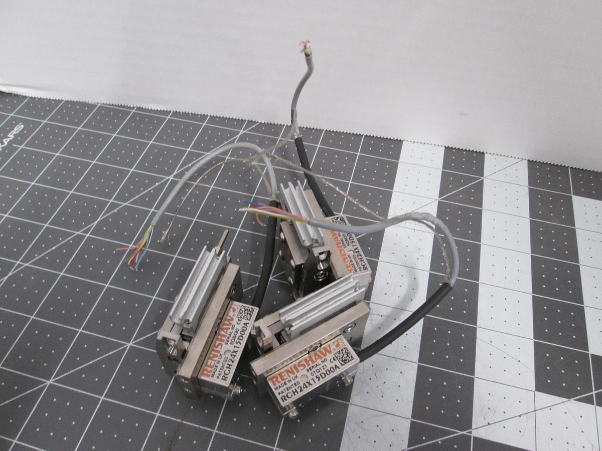 Used SMC 11-MXJ4-5 Air Slide Table Lot of 3 Renishaw RCH24X15D00A Encoder Readhead