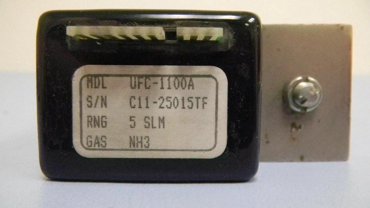 Used Unit UFC-1100A Mass Flow Controller, Gas: NH3, Range: 5SLM, 1/4" M VCR In/Out
