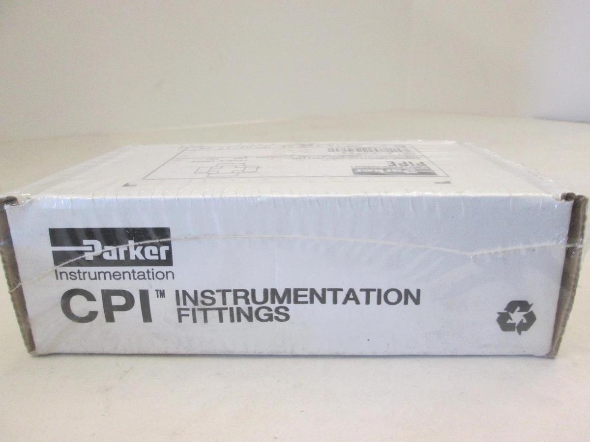 Parker, 8 FX-SS, Female Cross Fitting Box of 2, New, Original Packaging