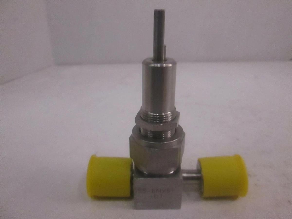 Used Nupro SS-BNV51-DJ Pneumatic Bellows-Sealed Valve, 1/4" FVCR No Handle, Used