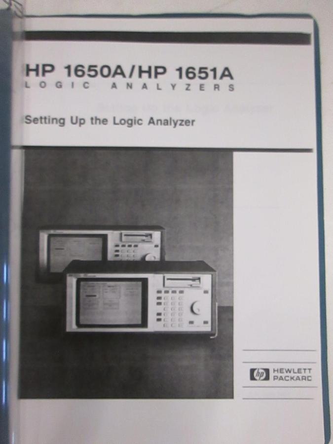 Used HP 1650A and 1651A Logic Analyzers Setting Up the Logic Analyzer, Used