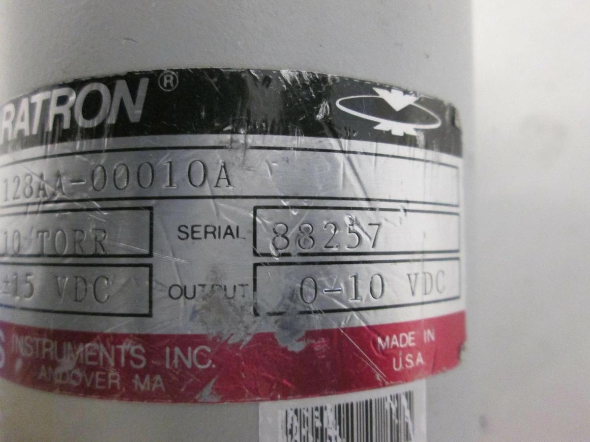 Used MKS, 10 Torr Baratron Pressure Transducer, 128AA-00010A, Used