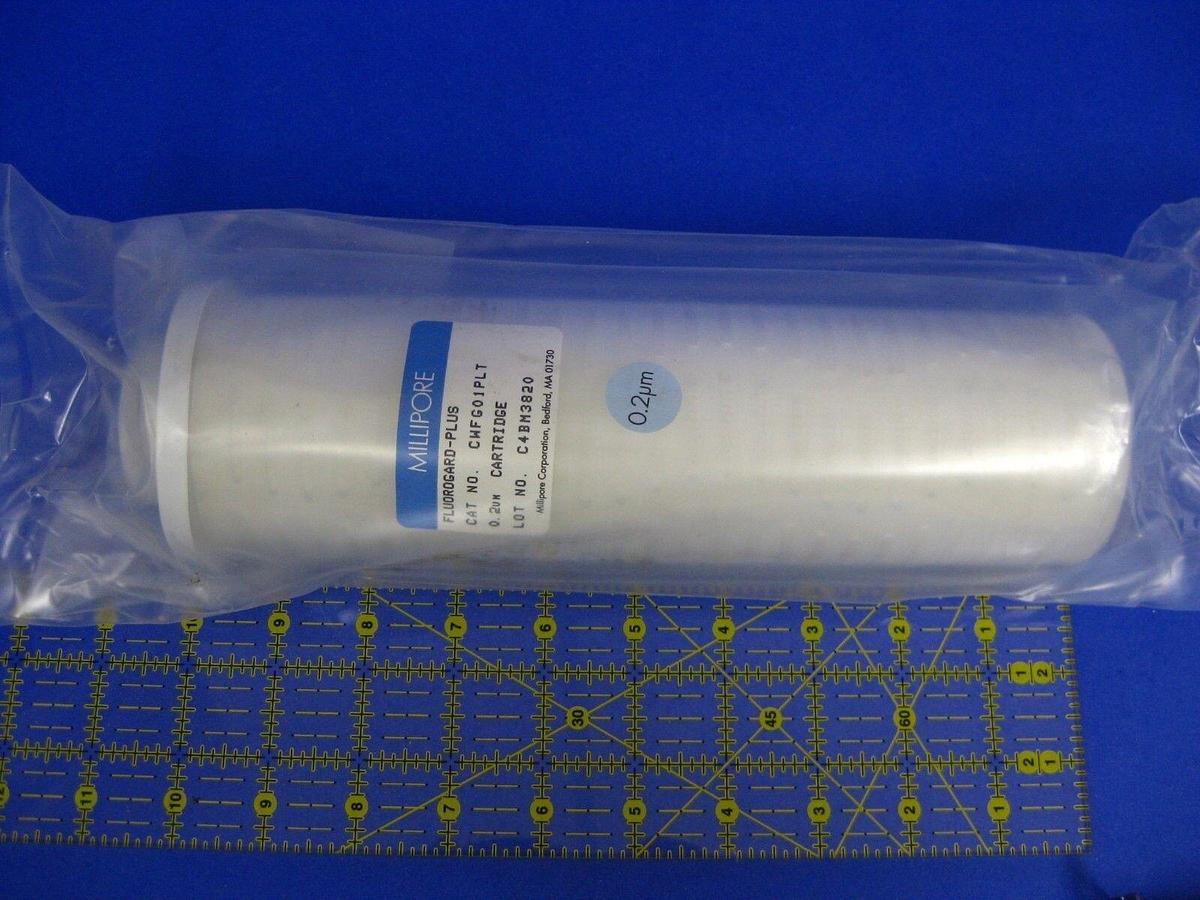 Millipore Fluorogard Plus CWFG01PLT Cartridge Filter, 1.0um, 10"L, TEV O-ring