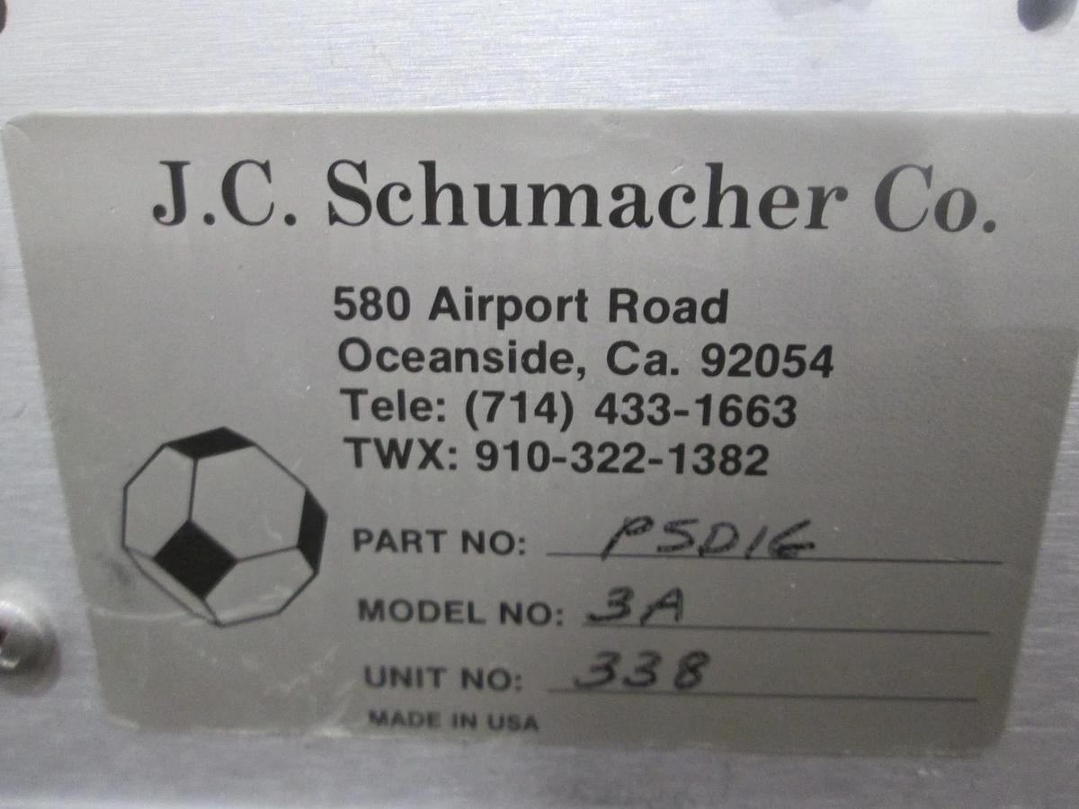 Used Schumacher, Source Temperature Controller Power Supply, Model 3A, For Parts