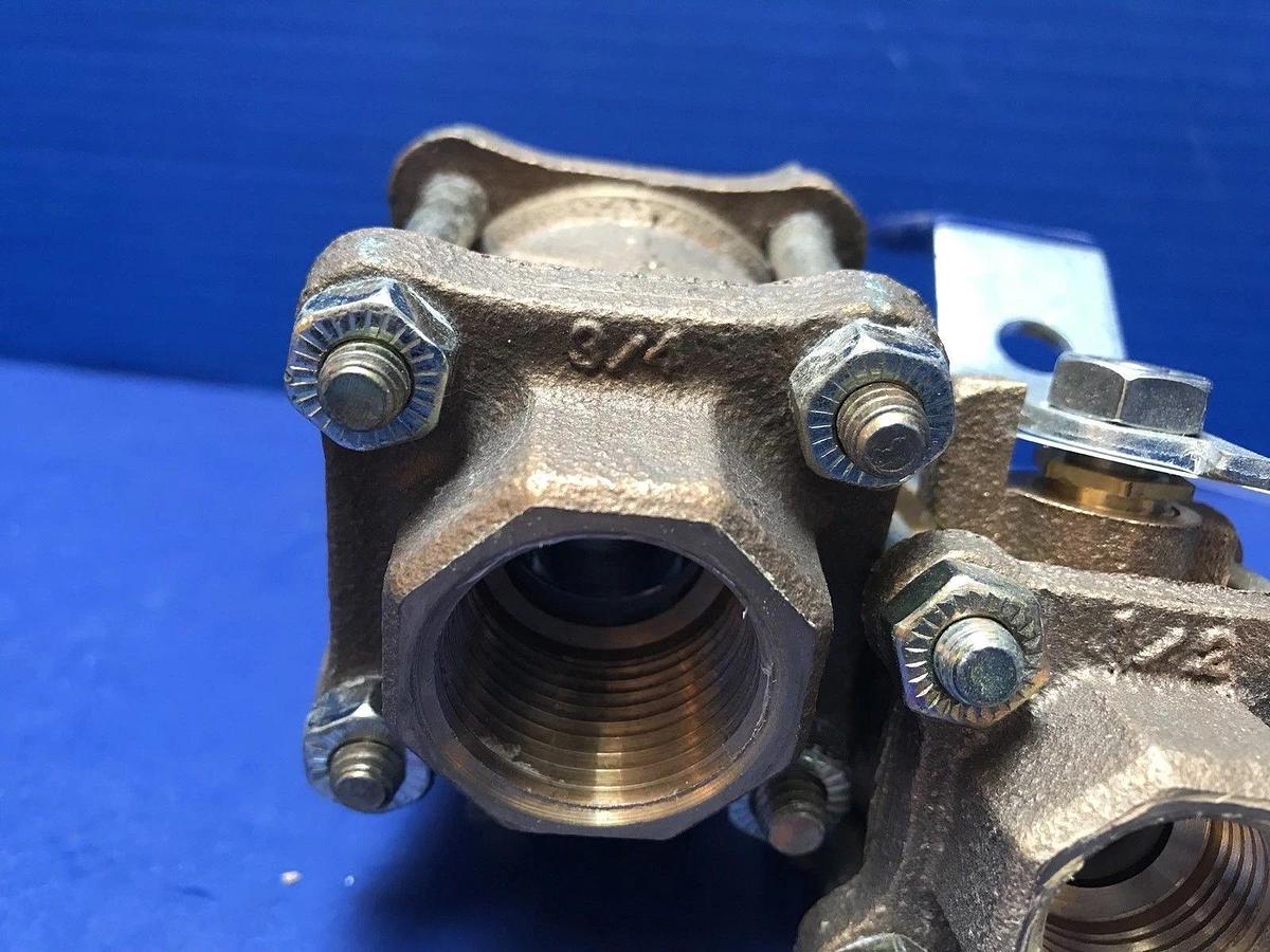 Used NIBCO 3/4" and 1/2" Ball Valve 595-Y-66, Lot of 2 Used