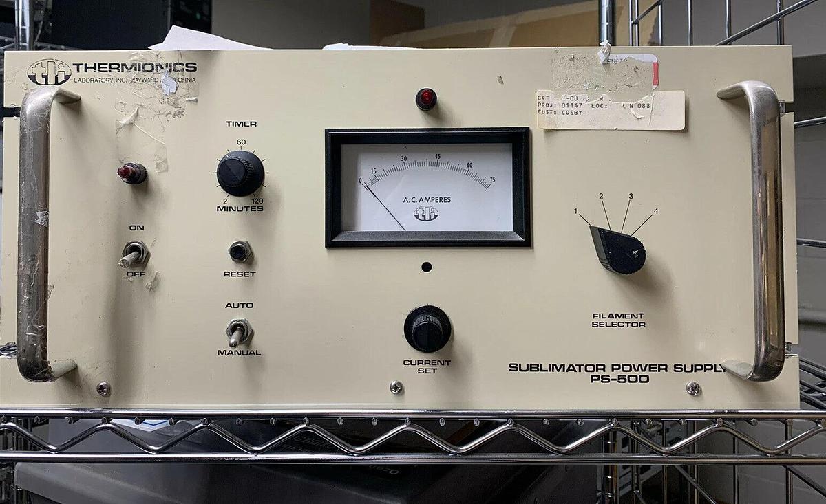 Used Thermionics PS-500 Sublimator Power Supply, Used
