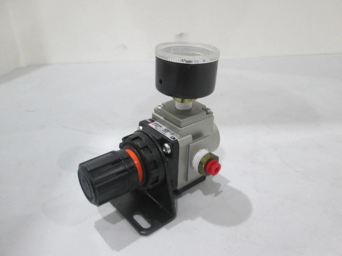 Used SMC, AR20K-N02-Z, Regulator Assy w/ Gauge, Used