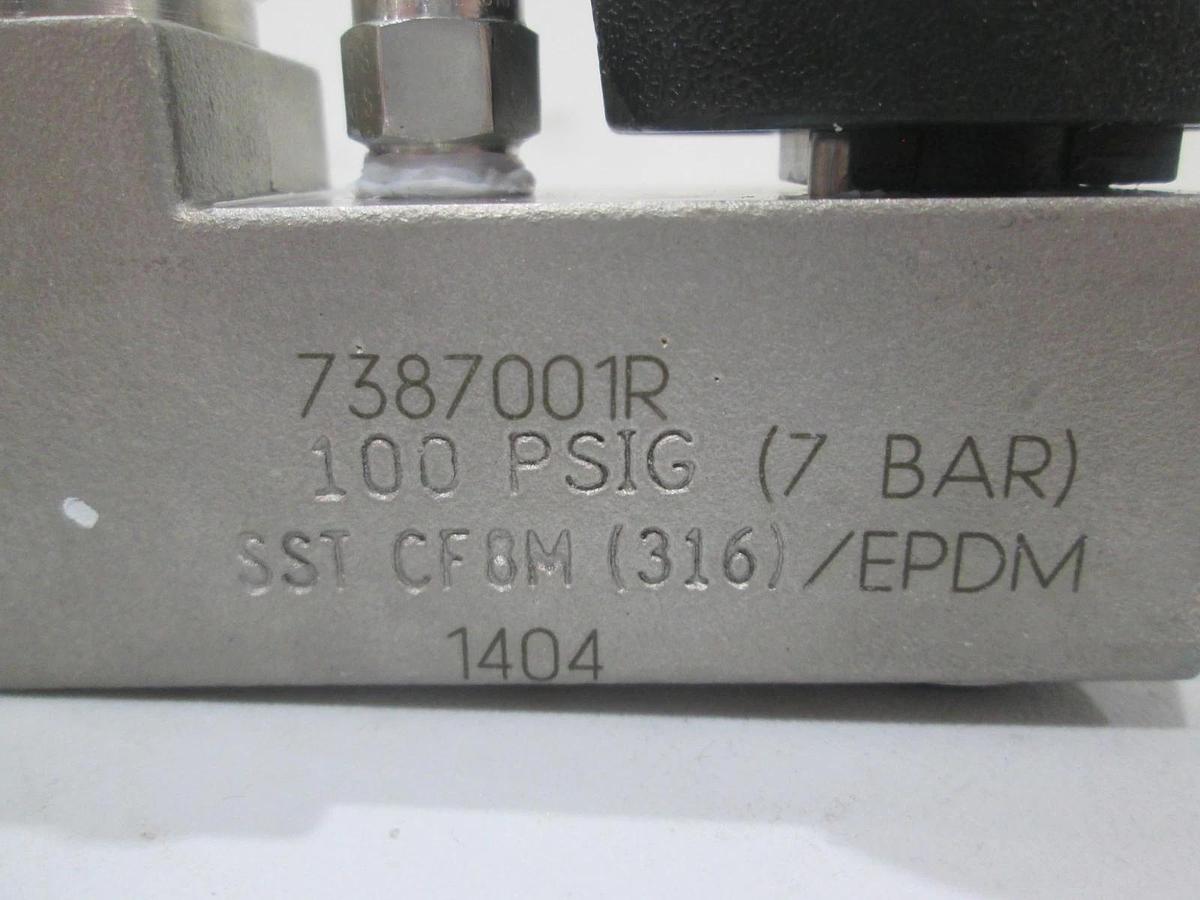 Used Hoke, 7387001R, Valve Assy, 100 PSIG, SST CF8M (7Bar), Used
