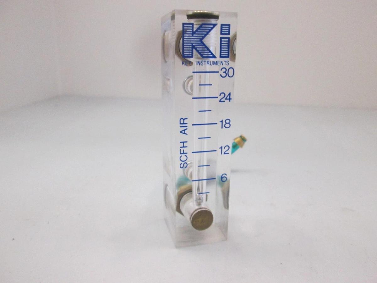 Used King Instruments, 0-30 SCFH Air, Flowmeter, Used