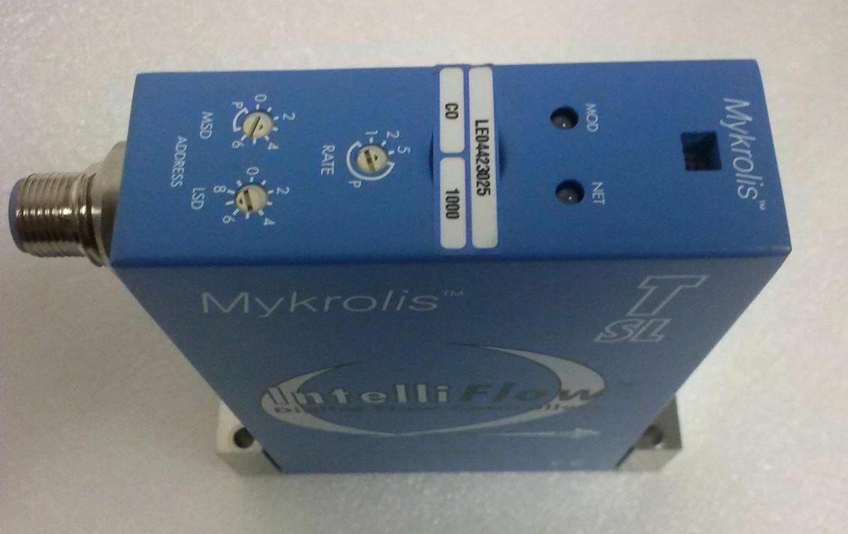 Used Mykrolis Device Net MFC, Intelliflow, FZEGD100G200, Gas Type CO, 1000 SCCM, Used