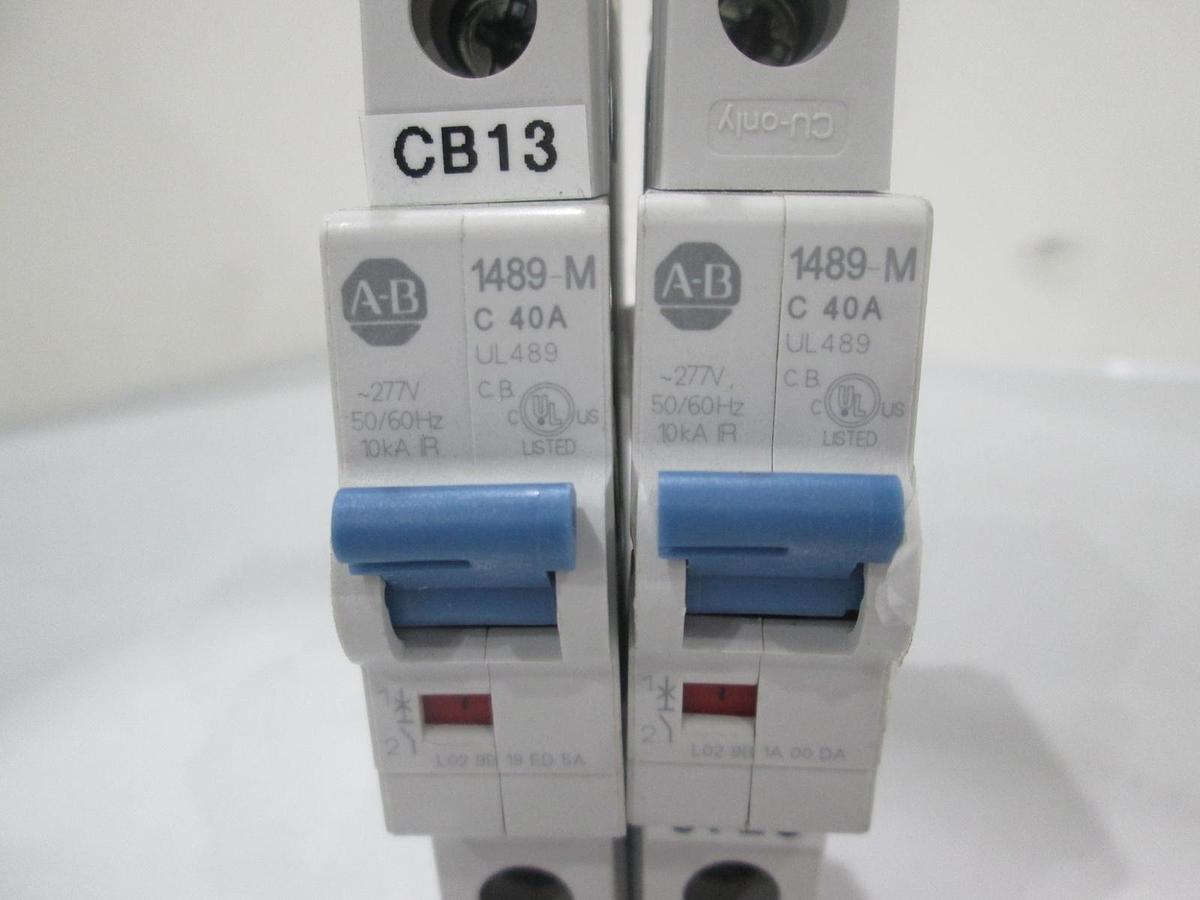 Allen Bradley, 1489-M1C400, Circuit Breaker, Single Pole, 40A, NWOB, Lot of 2