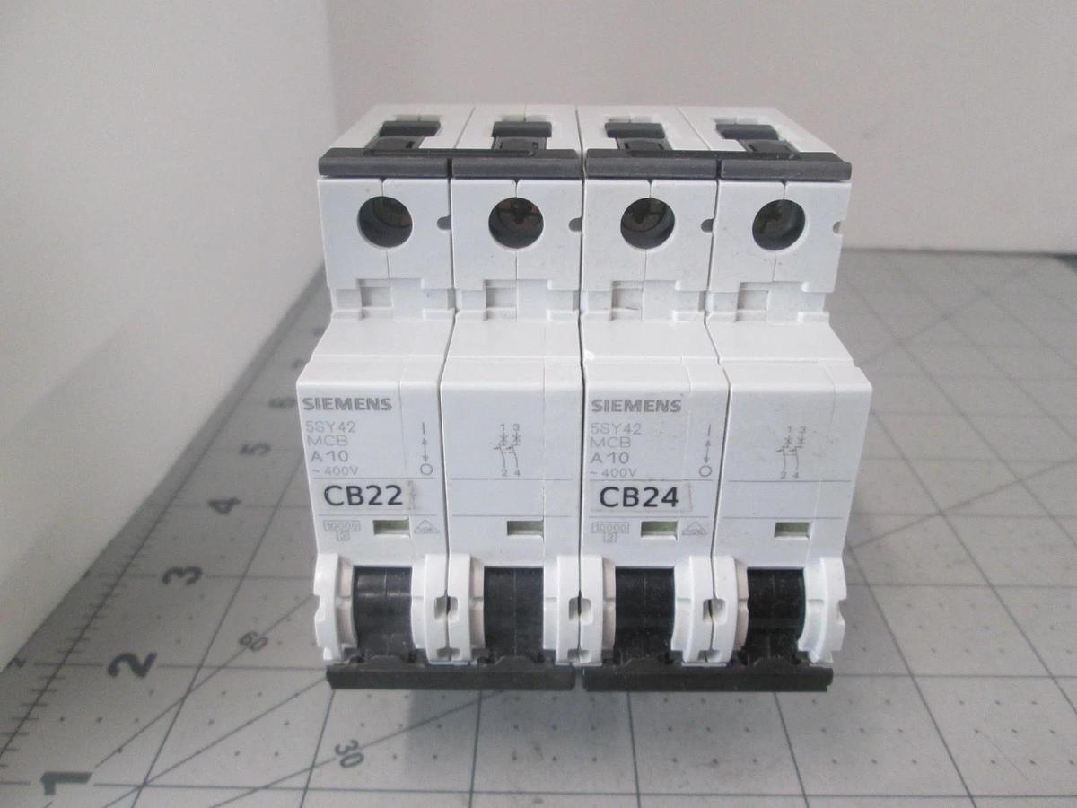 Siemens, 5SY42 MCB, Circuit Breaker, 2 Pole, Used, Lot of 2