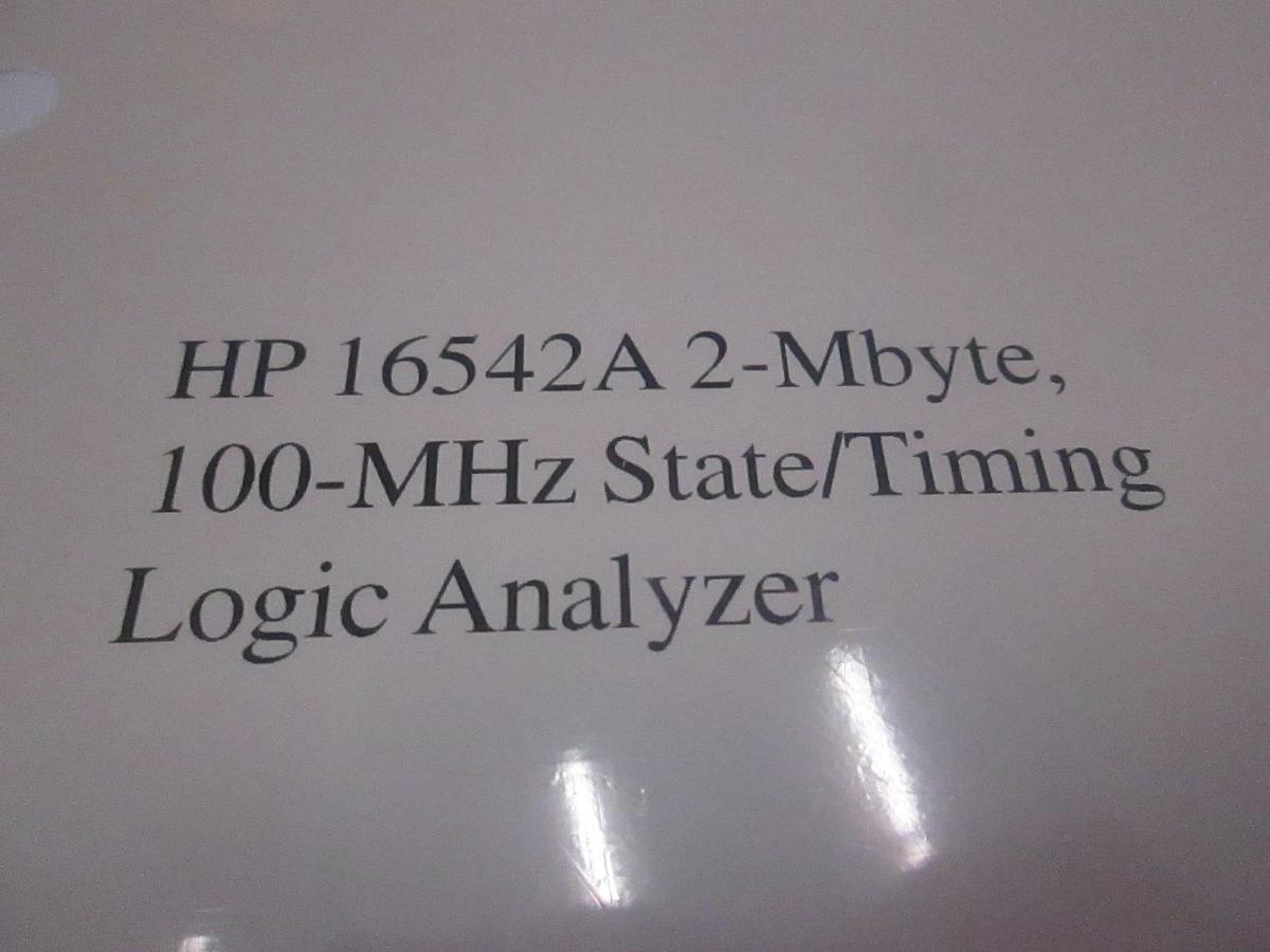 HP 16542A 2-Mbyte, 100-MHz State/Timing Logic Analyzer Service Guide, Used